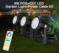 Synergy 21 LED Garten Lampe  6W RGB-WW Set mit 3...