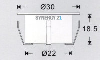 Synergy 21 Bodeneinbaustrahler ARGOS rund mini IP67 cw V2