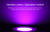 Synergy 21 LED Panel Rund 15W RGB-WW mit Funk und WLAN IP54 *Milight/Miboxer*