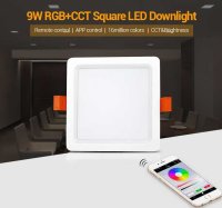 Synergy 21 LED light panel square  9W RGB-WW mit Funk und...