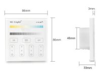 Synergy 21 LED Fernbedienung Smart Panel dual white (CCT) 4-Zonen *Milight/Miboxer*