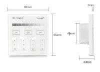 Synergy 21 LED Fernbedienung Smart Panel single color 4-Zonen *Milight/Miboxer*