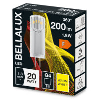 BELLALUX PIN G4 LED Lampe 1,7W matt warmweiss wie 20W by Osram