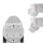 ISOLED PIR Bewegungsmelder weiß, 230V, max. 4A, 180° max. 10m Detektionsradius, IP44, Aufputzmontage