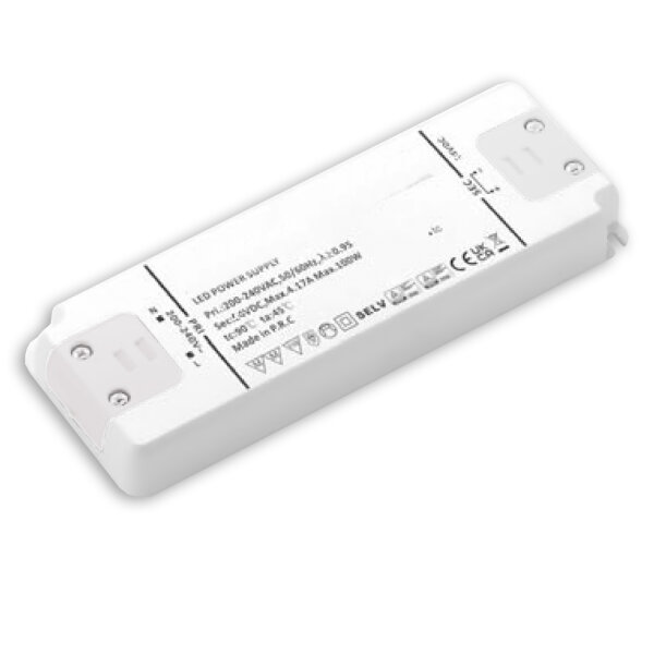 ISOLED LED Trafo 48V/DC, 0-100W, ultraflach, SELV
