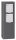 LCD Steckdosensäule 018 2-fach Steckdosen Graphit 26x10x5cm 018 Made in Germany