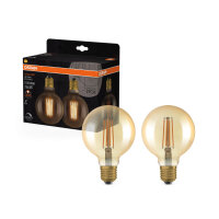 2er Pack OSRAM LED Lampe Vintage 1906 CLASSIC Globe 6.5W...