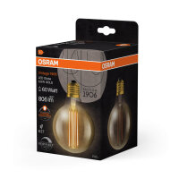 OSRAM LED Lampe Vintage 1906 CLASSIC SLIM Filament Globe 8.8W 822 Gold E27 Dimmbar Warmweiss 4058075761773