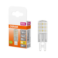 OSRAM LED Lampe PIN G9 4.9W 827 Clear G9 Warmweiss...