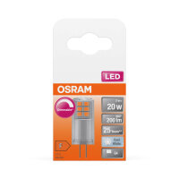 OSRAM LED Lampe PIN 12 V 2W 840 Clear G4 Dimmbar Neutralweiss 4099854154317
