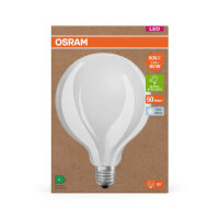 OSRAM LED Lampe LAMPS ENERGY CLASS A höchste Energieeffizienzklasse A Filament CLASSIC Globe 3.8W 840 Frosted E27 Neutralweiss 4099854246319