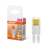 OSRAM LED Lampe PIN G9 2.6W 827 Clear G9 Warmweiss...