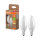 2er Pack OSRAM LED Lampe CLASSIC B höchste Energieeffizienzklasse A 2.2W 827 Frosted E14 Warmweiss 4099854253805