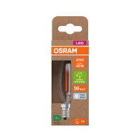 OSRAM LED Lampe CLASSIC B höchste Energieeffizienzklasse A 2.2W 840 Clear E14 Neutralweiss 4099854255090