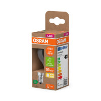 OSRAM LED Lampe CLASSIC P höchste Energieeffizienzklasse A 2.2W 827 Clear E14 Warmweiss 4099854255168