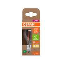 OSRAM LED Lampe CLASSIC P höchste Energieeffizienzklasse A 3.8W 827 Clear E14 Warmweiss 4099854255229