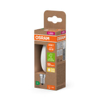 OSRAM LED Lampe CLASSIC B höchste Energieeffizienzklasse A 3.8W 827 Frosted E14 Warmweiss 4099854255717