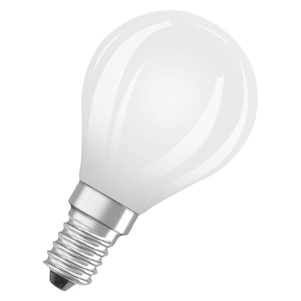 OSRAM LED Lampe CLASSIC P höchste Energieeffizienzklasse A 2.2W 827 Frosted E14 Warmweiss 4099854255755