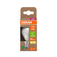 OSRAM LED Lampe CLASSIC P höchste Energieeffizienzklasse A 2.2W 827 Frosted E14 Warmweiss 4099854255755