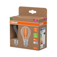 2er Pack OSRAM LED Lampe LAMPS ENERGY CLASS A höchste Energieeffizienzklasse A Filament CLASSIC A 5W 840 Clear E27 Neutralweiss 4099854259814