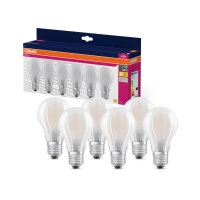 6er Pack OSRAM LED Lampe Retrofit CLASSIC A 6.5W 827...