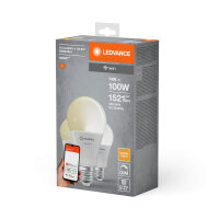 3er Pack LEDVANCE LED Lampe SMART+ WiFi Classic 230V FR E27 TRIPLE PACK Dimmbar Warmweiss 4058075778979