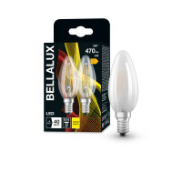 2er-Pack Bellalux E14 LED Lampe 4W 470Lm warmweiss 2700K...