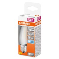 OSRAM LED Kerzenlampe Retrofit matt E27 4W 470lm...
