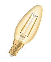 OSRAM Vintage 1906 LED CLASSIC B 1.5W 824 Gold E14 Lampe...