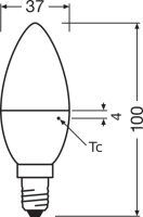 OSRAM LED Classic antibakteriell 40 4.9WE14 Lampe 470lm...