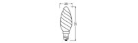 LEDVANCE LED CLASSIC BW CRI90 40 3.4WE14 Lampe 470lm 4000K neutralweiss wie 40W dimmbar 4058075758421