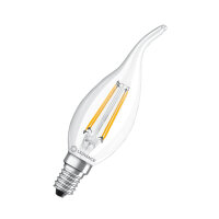 LEDVANCE LED CLASSIC BA 4W 827 klar E14 Lampe 470lm 2700K...
