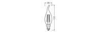 LEDVANCE LED CLASSIC BA 4W 827 klar E14 Lampe 470lm 2700K...