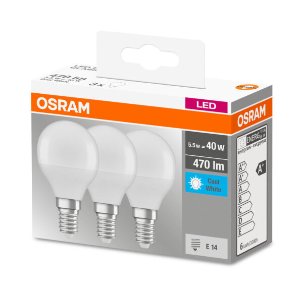 OSRAM LED Lampe BASE P40 5.5W E14 matt neutralweiss wie 40W 4058075429727