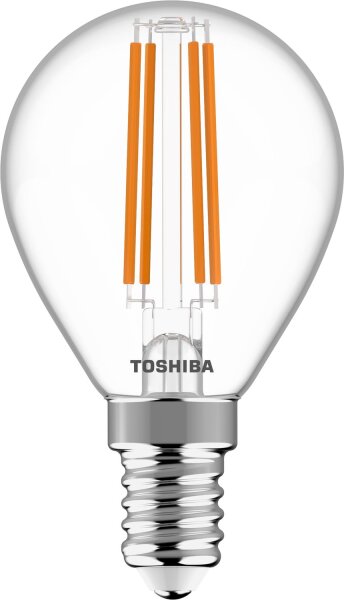 Toshiba LED Filament Tropfen Lampe E14 4.5W 2700K 470Lm wie 40W
