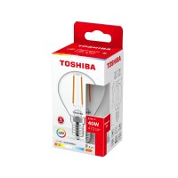 Toshiba LED Filament Tropfen Lampe E14 4.5W 2700K 470Lm...