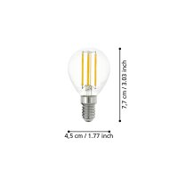 Eglo 110021 LED E14 Leuchtmittel 1x7W Ø45mm warmweiss