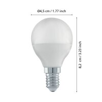 Eglo 110177 LED E14 Leuchtmittel 1x4,9W Ø45mm 3-step dimming warmweiss dimmbar