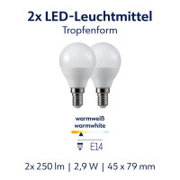 Müller Licht LED Lampe P45 Tropfen E14 25W 250lm...