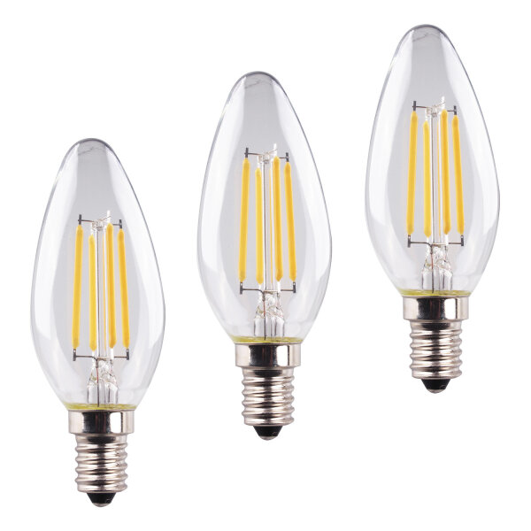 Müller Licht LED Lampe C35 4.2W 40W 220-240V E14 470lm 320° 2700K Retro-2+1 400291