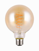 Trio Globe LED Lampe E27  7W ⌀9,5cm dimmbar Amber warmweiss