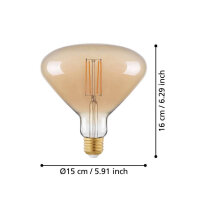 EGLO Vintage Spezial E27 LED Lampe B80 4W 2200K...