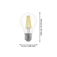 Eglo 110022 LED E27 Leuchtmittel 1x7,5W Ø60mm warmweiss dimmbar