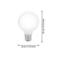 Eglo 110039 LED E27 Leuchtmittel 1x9W Ø80mm warmweiss