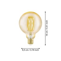 Eglo 110064 LED E27 Leuchtmittel 1x4W Ø95mm warmweiss dimmbar
