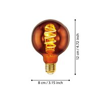 Eglo 110091 LED E27 Leuchtmittel 1x4W Ø80mm warmweiss dimmbar