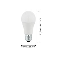 Eglo 110135 LED E27 Leuchtmittel 1x11W Ø60mm...