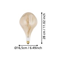 Eglo 110233 LED E27 Leuchtmittel 1x4W Ø165mm...