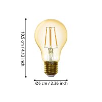 Eglo 12221 LED E27 Leuchtmittel 1x4,9W Ø60mm...