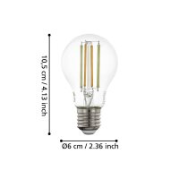 Eglo 12235 LED E27 Leuchtmittel 1x6W Ø60mm...